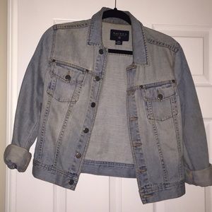 Light wash denim jacket